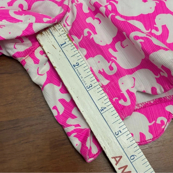 Lilly Pulitzer Buttercup Shorts Tusk in the Sun Pink Elephant Scalloped Size 0 - Picture 13 of 15